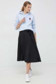 Кофта Tommy Hilfiger жіноча з капюшоном з аплікацією колір блакитний (2942260)