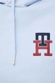 Кофта Tommy Hilfiger жіноча з капюшоном з аплікацією колір блакитний (2942260)