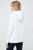 бавовняна кофта Tommy Hilfiger жіноча колір білий з капюшоном з принтом