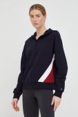 Кофта Tommy Hilfiger жіноча колір синій з капюшоном візерунок (2936018)