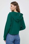 Кофта Tommy Hilfiger жіноча колір зелений з капюшоном однотонна (2826955)