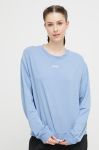 Кофта лаунж HUGO жіноча  однотонна колір блакитний