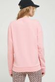 Бавовняна кофта HUGO жіноча колір рожевий з принтом (2893555)