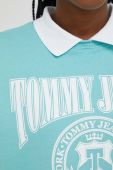 Кофта Tommy Jeans жіноча колір бірюзовий з принтом (2870092)