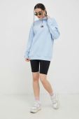 бавовняна кофта Tommy Jeans жіноча  з аплікацією колір блакитний