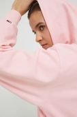 Кофта Tommy Jeans жіноча колір рожевий з капюшоном однотонна (2953606)