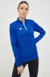 Тренувальна кофта adidas Performance Entrada 22 жіноча однотонна колір блакитний Тренувальна кофта adidas Performance Entrada 22 жіноча однотонна колір блакитний