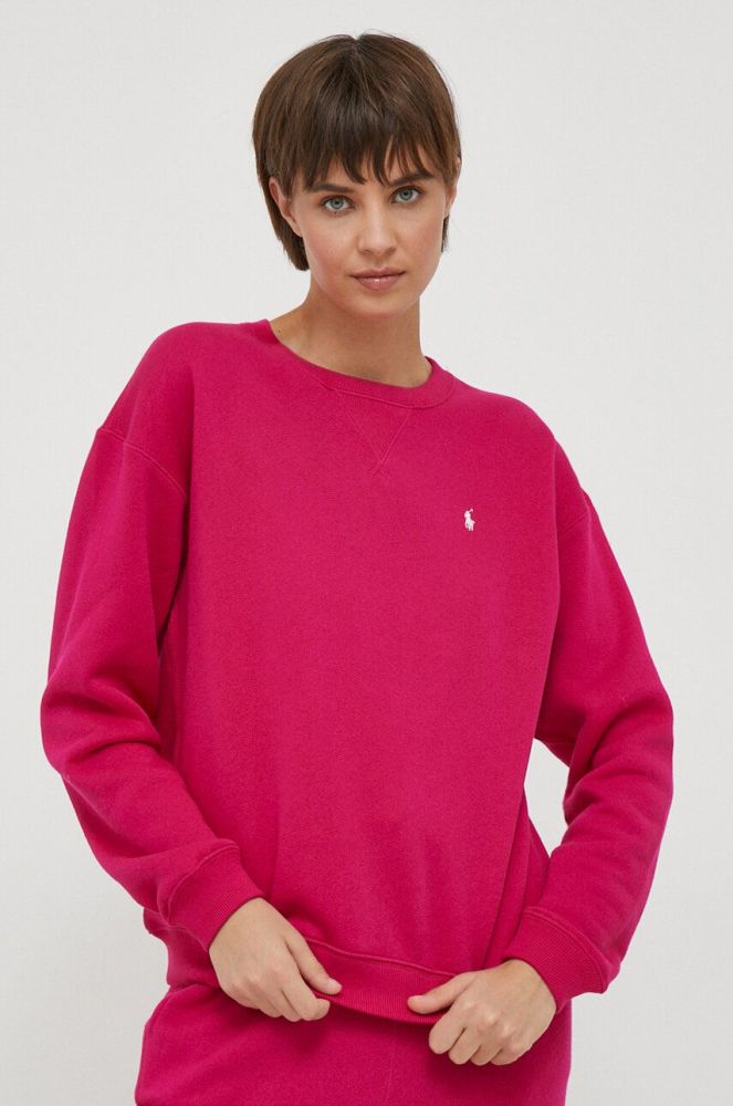 Кофта Polo Ralph Lauren жіноча колір рожевий однотонна (3650238)
