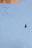 Кофта Polo Ralph Lauren жіноча  однотонна колір блакитний (3674533)