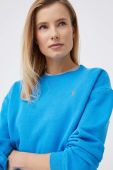Кофта Polo Ralph Lauren жіноча  однотонна колір блакитний (2950795)