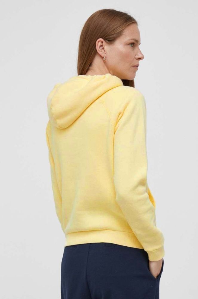 Кофта Polo Ralph Lauren жіноча колір жовтий з капюшоном однотонна (3387766) фото 3