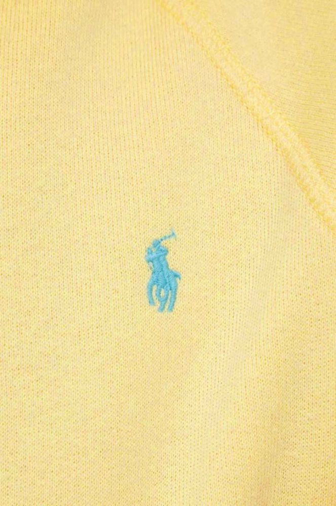 Кофта Polo Ralph Lauren жіноча колір жовтий з капюшоном однотонна (3387766) фото 5