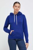 Кофта Polo Ralph Lauren жіноча з капюшоном однотонна колір блакитний (3628793)
