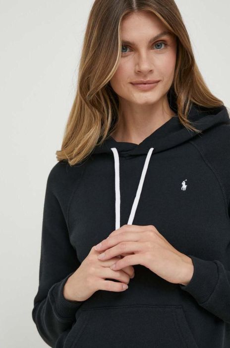 Кофта Polo Ralph Lauren жіноча колір жовтий з капюшоном однотонна (3387775)