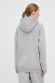 Кофта adidas жіноча колір сірий з капюшоном меланж