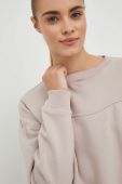 Кофта adidas жіноча колір бежевий однотонна (2893519)