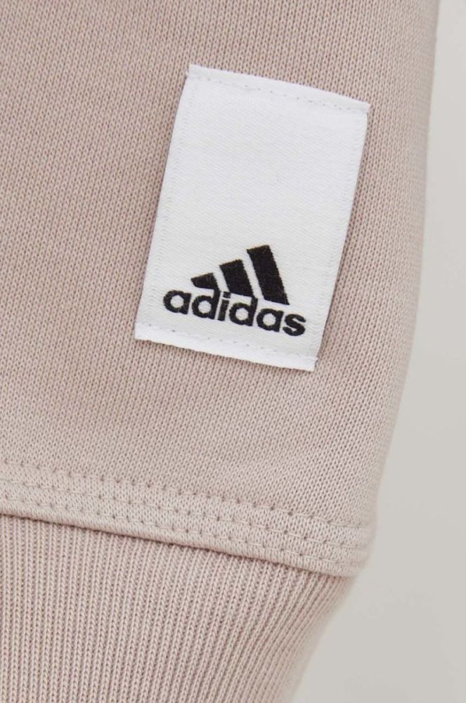 Кофта adidas жіноча колір бежевий однотонна (2893519) фото 5