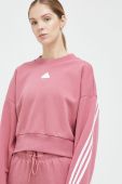 Кофта adidas жіноча колір рожевий з аплікацією (2995340)