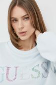 Кофта Guess жіноча  з аплікацією колір блакитний (3030492)