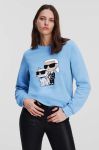 Кофта Karl Lagerfeld жіноча  з принтом колір блакитний