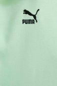 Кофта Puma жіноча колір зелений з капюшоном візерунок