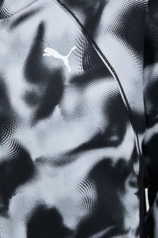 Тренувальна кофта Puma Modern Sports колір чорний з капюшоном візерунок фото 6