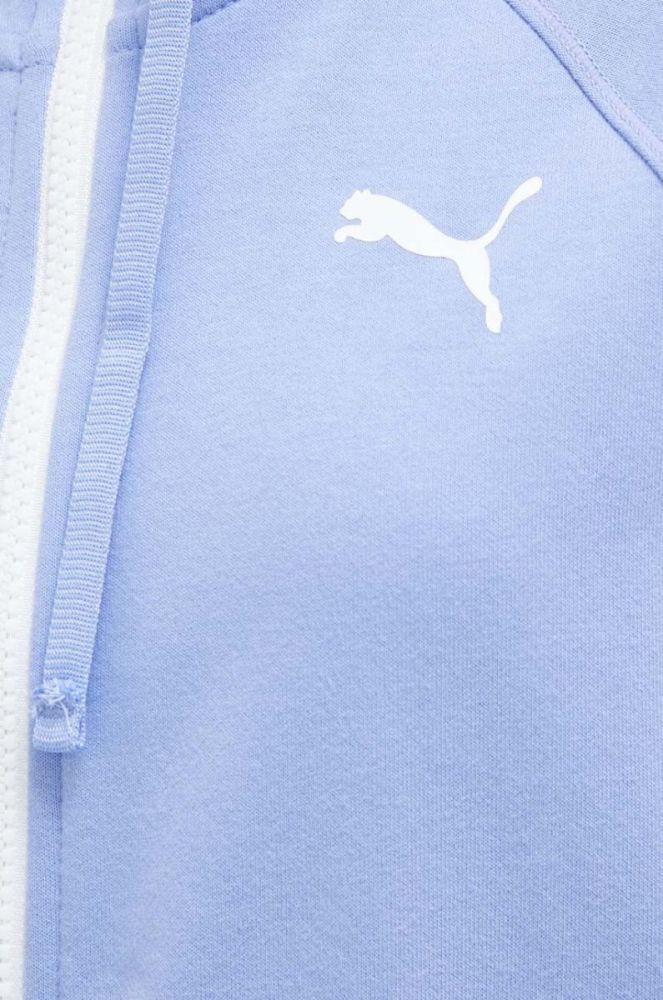Тренувальна кофта Puma Modern Sports колір фіолетовий з капюшоном візерунок фото 6