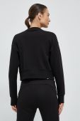 Бавовняна кофта Puma жіноча колір чорний однотонна