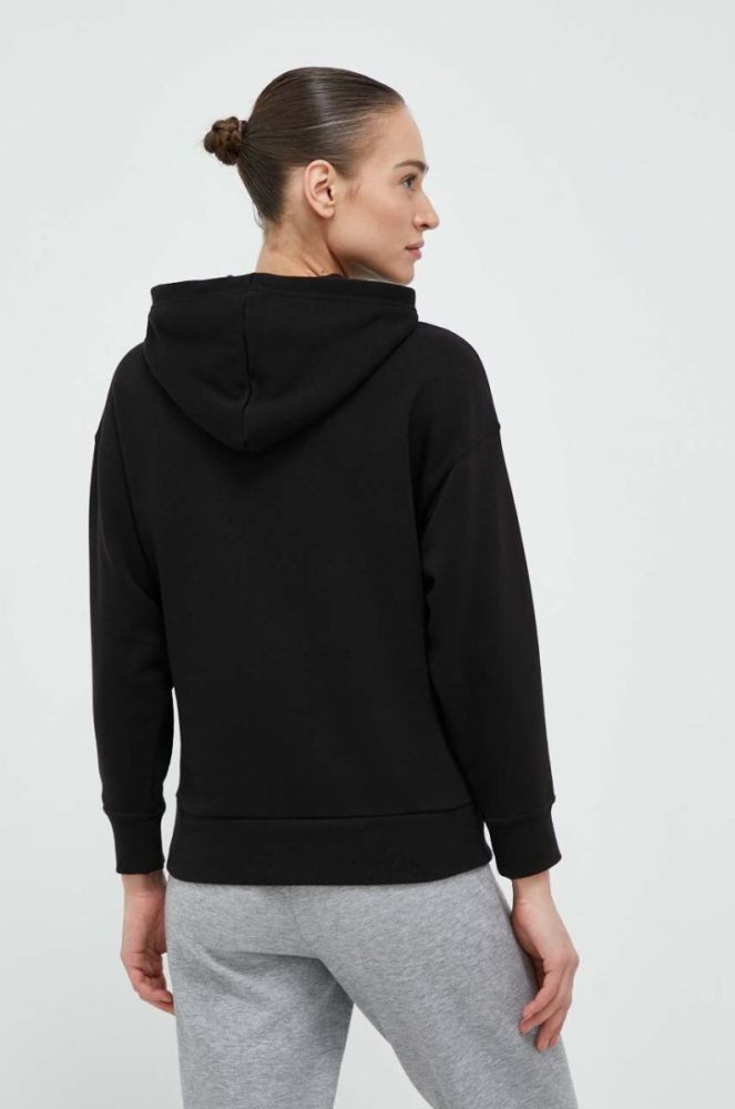 Кофта Puma жіноча колір чорний з капюшоном з принтом (3213819) фото 3