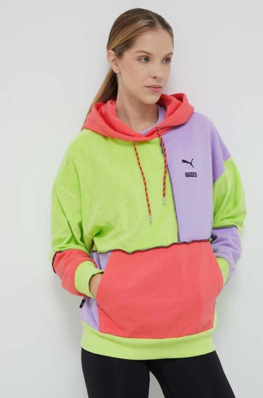 Кофта Puma X TRP жіноча з капюшоном візерунок 539128-39 колір барвистий