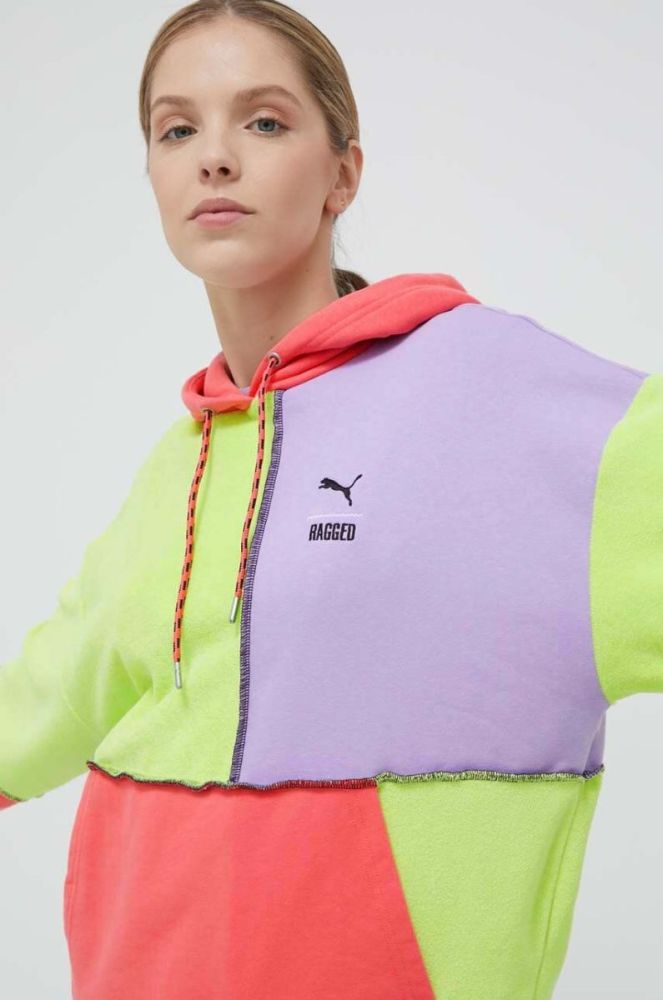 Кофта Puma X TRP жіноча з капюшоном візерунок 539128-39 колір барвистий фото 5