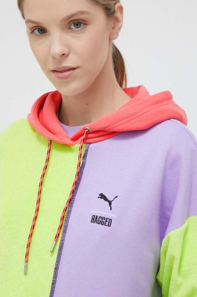 Кофта Puma X TRP жіноча з капюшоном візерунок 539128-39 колір барвистий фото 6