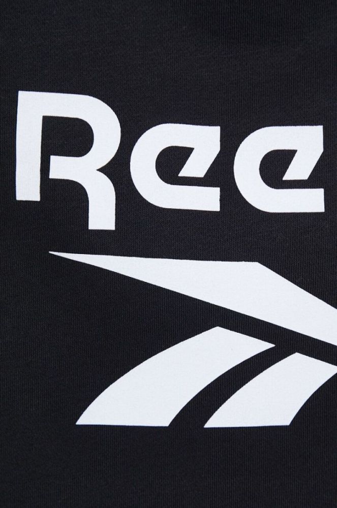 Кофта Reebok жіноча колір чорний з принтом (3012996) фото 5