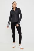 Тренувальна кофта adidas Performance Hyperglam колір чорний з принтом