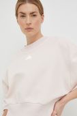 Кофта adidas жіноча колір рожевий однотонна (2936036)