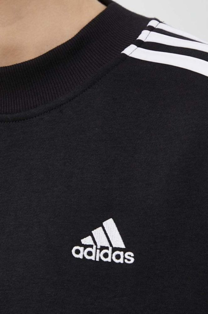 Кофта adidas Жіноча колір чорний візерунок фото 5