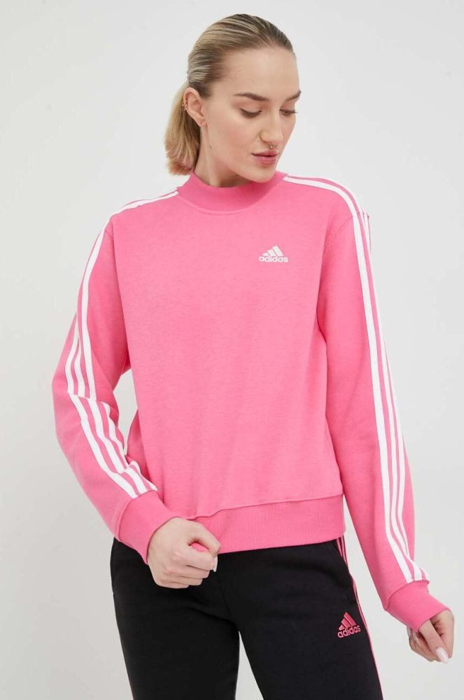 Кофта adidas Жіноча колір рожевий однотонна