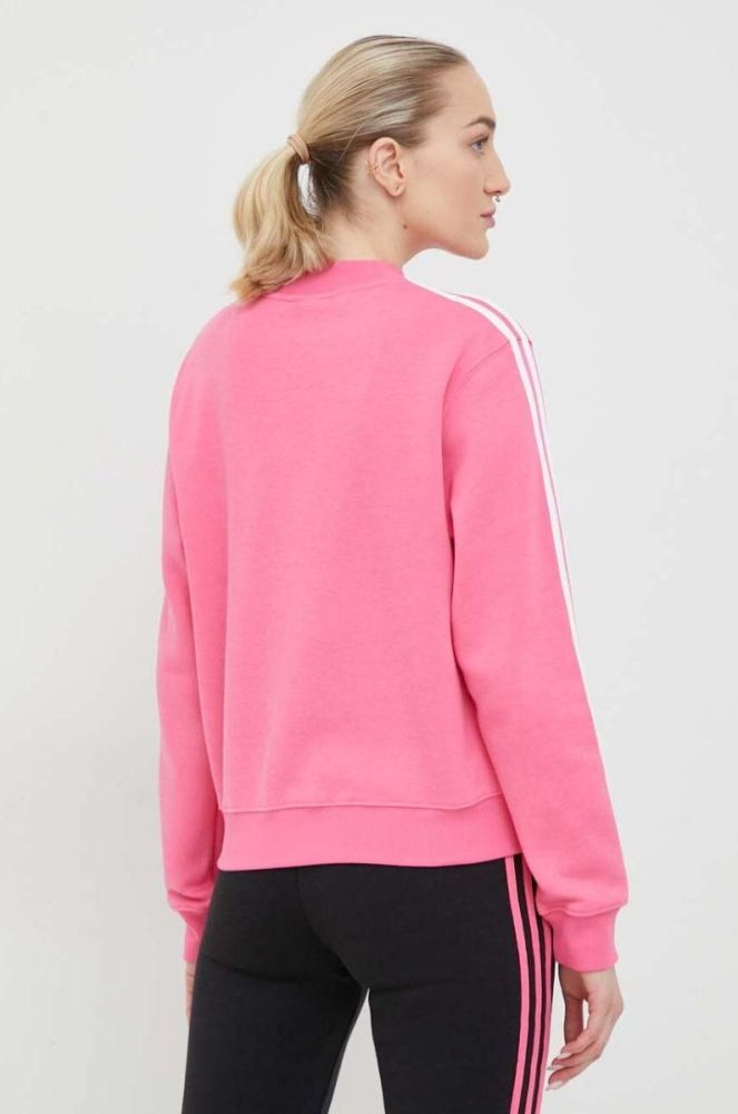 Кофта adidas Жіноча колір рожевий однотонна фото 3