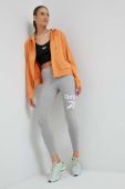 Кофта Reebok жіноча колір помаранчевий з капюшоном однотонна (3116167)