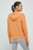 Кофта Reebok жіноча колір помаранчевий з капюшоном однотонна (3116167)