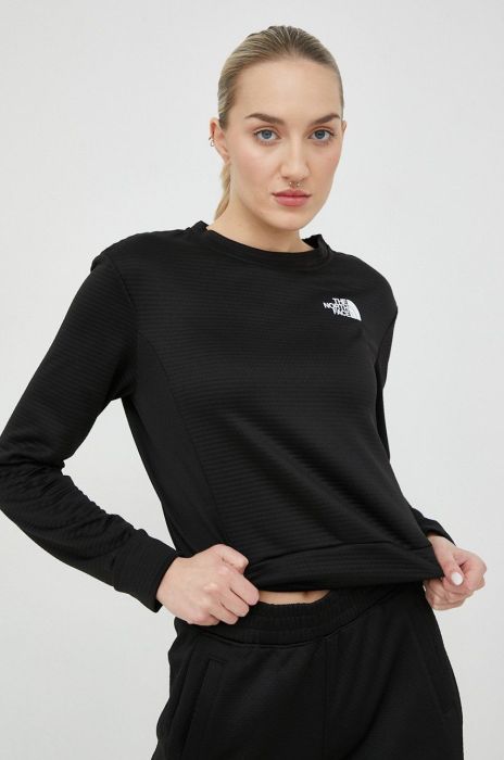 Спортивна кофта The North Face Mountain Athletics жіноча колір чорний однотонна