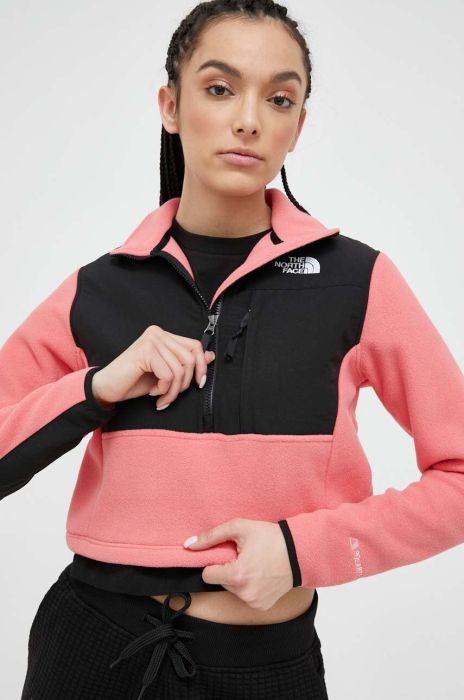 Кофта The North Face жіноча колір рожевий візерунок