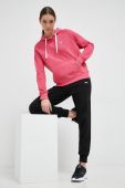 Кофта Fila жіноча колір рожевий з капюшоном однотонна (3027283)