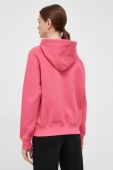 Кофта Fila жіноча колір рожевий з капюшоном однотонна (3027283)