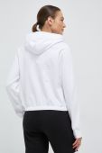 Кофта Fila жіноча колір білий з капюшоном однотонна