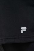 Тренувальна кофта Fila Rheine колір чорний з капюшоном однотонна