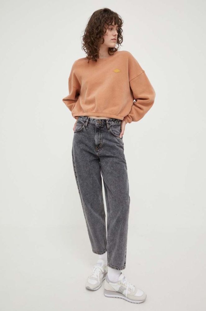 Кофта American Vintage жіноча колір помаранчевий однотонна фото 2