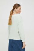 Кофта American Vintage жіноча колір зелений однотонна (3027316)