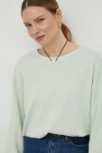 Кофта American Vintage жіноча колір зелений однотонна (3027316)