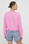 Бавовняна кофта Roxy жіноча колір рожевий однотонна